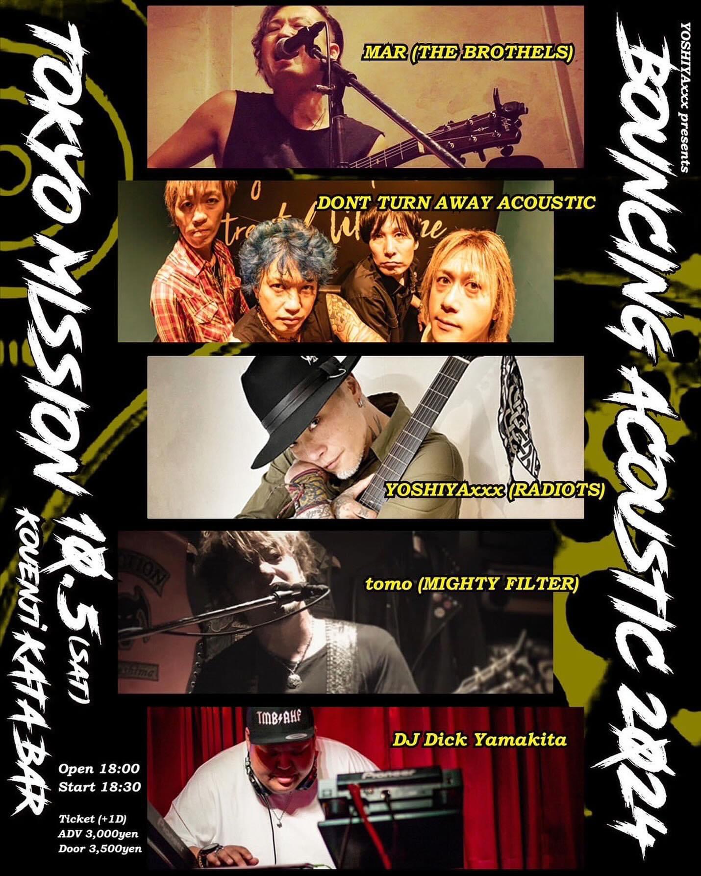 YOSHYAxxx presents "BOUNCING ACOUSTIC 2024 TOKYO MISSION"